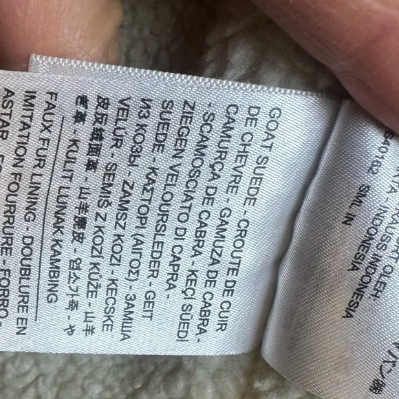 Rare Levi’s Women’s Goat Suede Sherpa Trucker Jacket – Tan – Size S - Picture 9 of 12